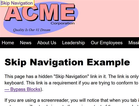 phskip navigation